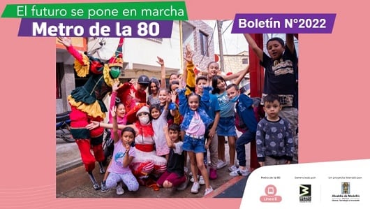 Inició la programación de la Navidad comunitaria del Metro de la 80