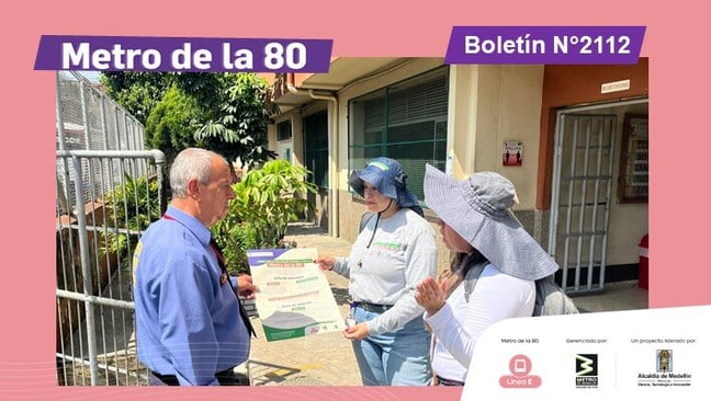 Actas de vecindad y entorno, un acto de confianza entre la comunidad y el proyecto Metro de la 80