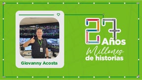 27 años, millones de historias: Giovanny Acosta Restrepo