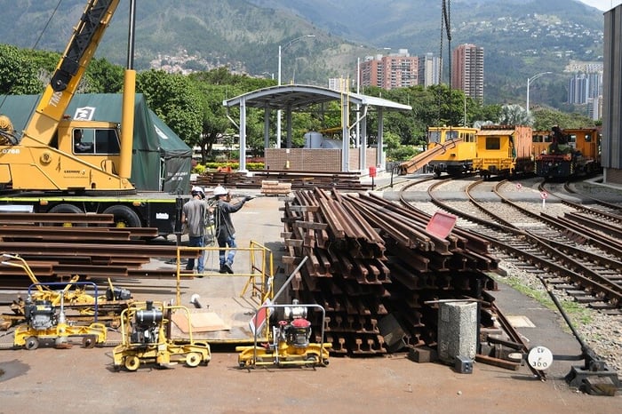 Desde Austria llegó importación de rieles para el cambio de algunos tramos de la vía férrea en 2025