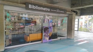 Metro de Medellín y Comfama ponen al servicio de la comunidad una nueva Bibliometro, ubicada en la estación Santo Domingo