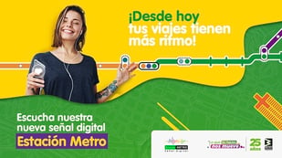 Llega Estación Metro, la nueva señal digital auditiva del Metro de Medellín