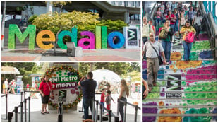 EL METRO SE VISTIÓ DE COLOR PARA LA FERIA DE LAS FLORES