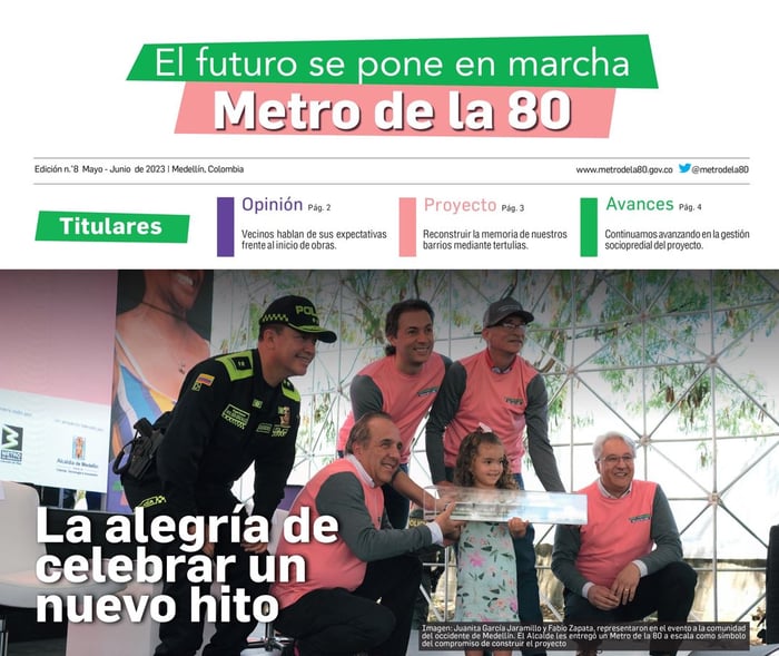 Separata Metro de la 80: La alegría de celebrar un nuevo hito