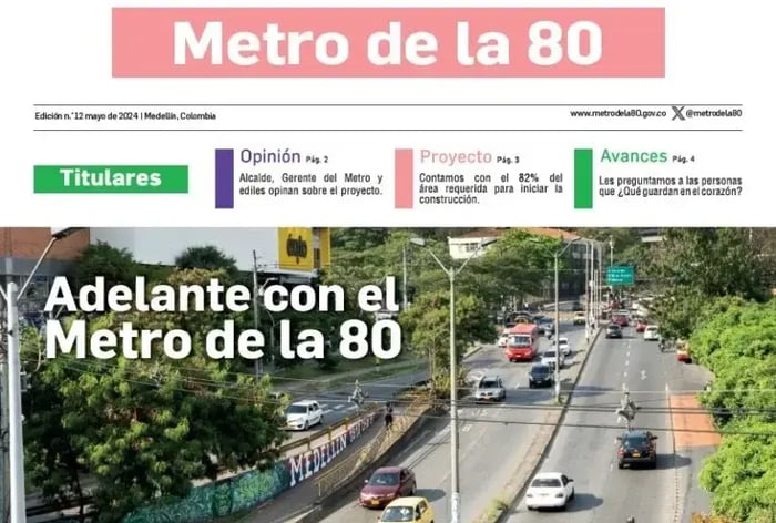 Separata Metro de la 80: Adelante con el Metro de la 80